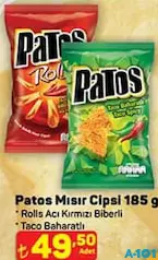 PATOS MISIR CİPSİ 185 G